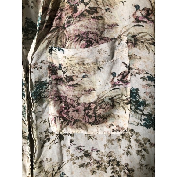 Anthropologie Pilcro The Romy Button Down Relaxed Floral Shirt Womens Small - Picture 6 of 11